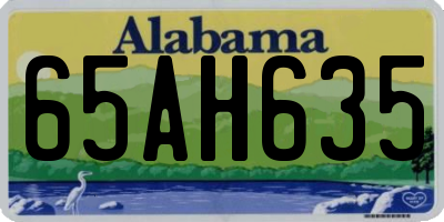 AL license plate 65AH635