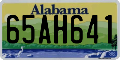AL license plate 65AH641