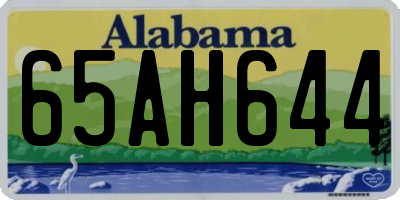 AL license plate 65AH644