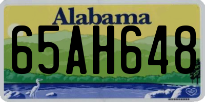 AL license plate 65AH648