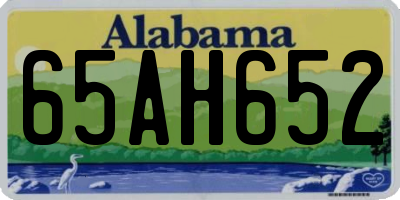 AL license plate 65AH652