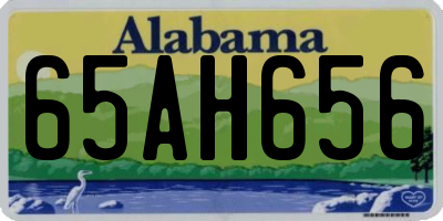 AL license plate 65AH656