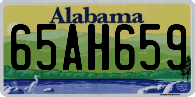 AL license plate 65AH659