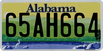 AL license plate 65AH664
