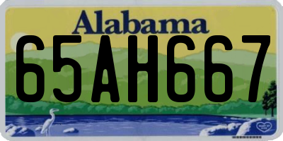 AL license plate 65AH667