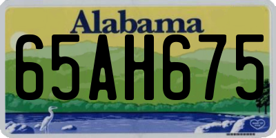 AL license plate 65AH675