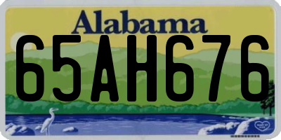 AL license plate 65AH676