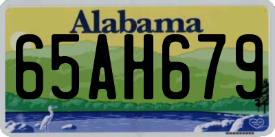 AL license plate 65AH679