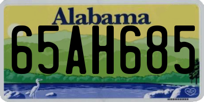 AL license plate 65AH685