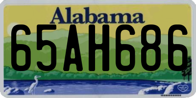 AL license plate 65AH686