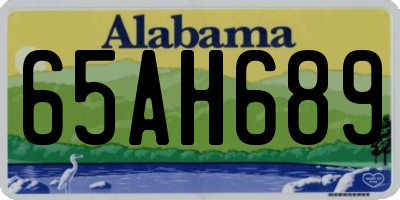 AL license plate 65AH689