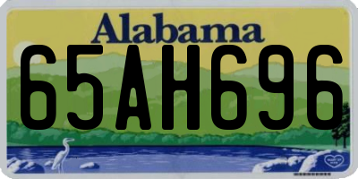 AL license plate 65AH696