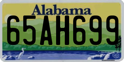 AL license plate 65AH699
