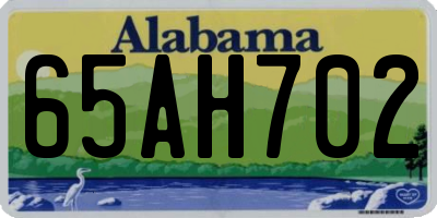 AL license plate 65AH702