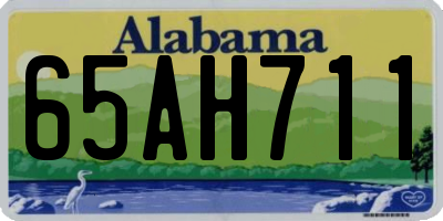 AL license plate 65AH711