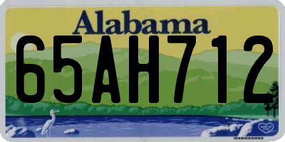AL license plate 65AH712