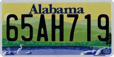 AL license plate 65AH719
