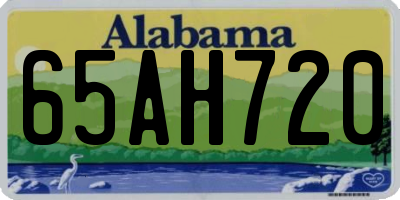 AL license plate 65AH720