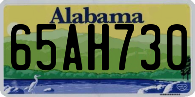 AL license plate 65AH730