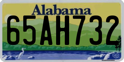 AL license plate 65AH732