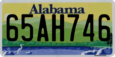 AL license plate 65AH746