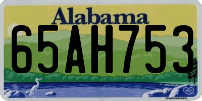 AL license plate 65AH753