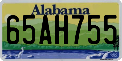 AL license plate 65AH755
