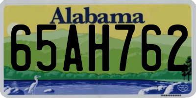 AL license plate 65AH762