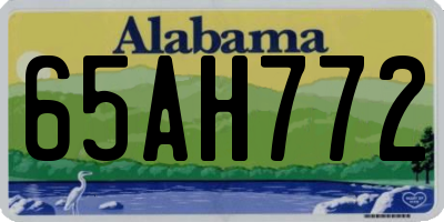 AL license plate 65AH772