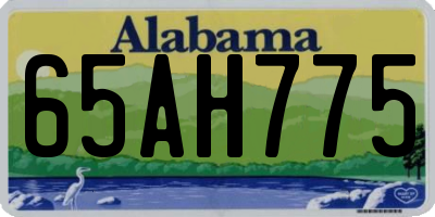 AL license plate 65AH775