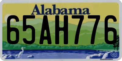 AL license plate 65AH776
