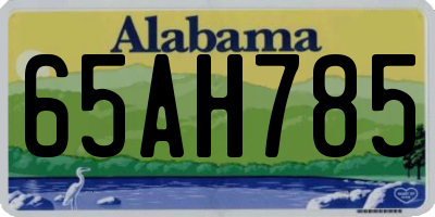 AL license plate 65AH785