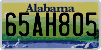 AL license plate 65AH805