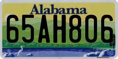 AL license plate 65AH806