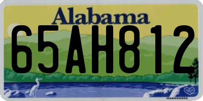 AL license plate 65AH812