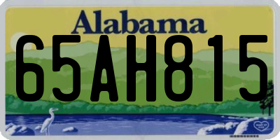 AL license plate 65AH815