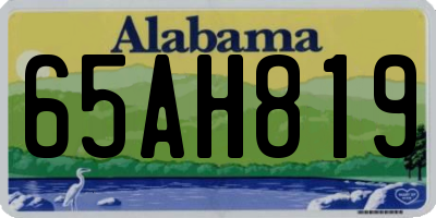 AL license plate 65AH819