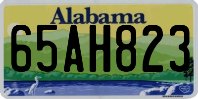 AL license plate 65AH823