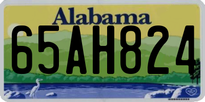 AL license plate 65AH824