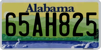 AL license plate 65AH825