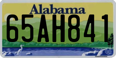 AL license plate 65AH841