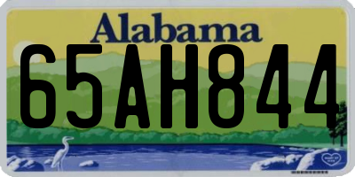 AL license plate 65AH844