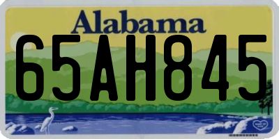 AL license plate 65AH845