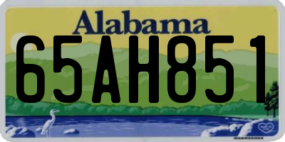AL license plate 65AH851