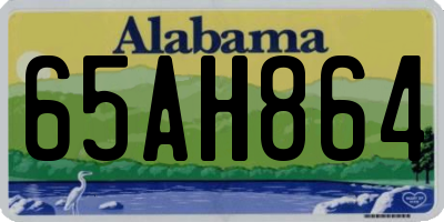 AL license plate 65AH864
