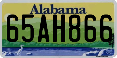 AL license plate 65AH866