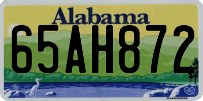 AL license plate 65AH872