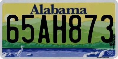 AL license plate 65AH873