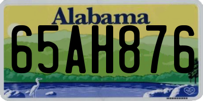 AL license plate 65AH876