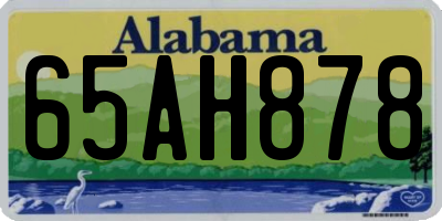 AL license plate 65AH878